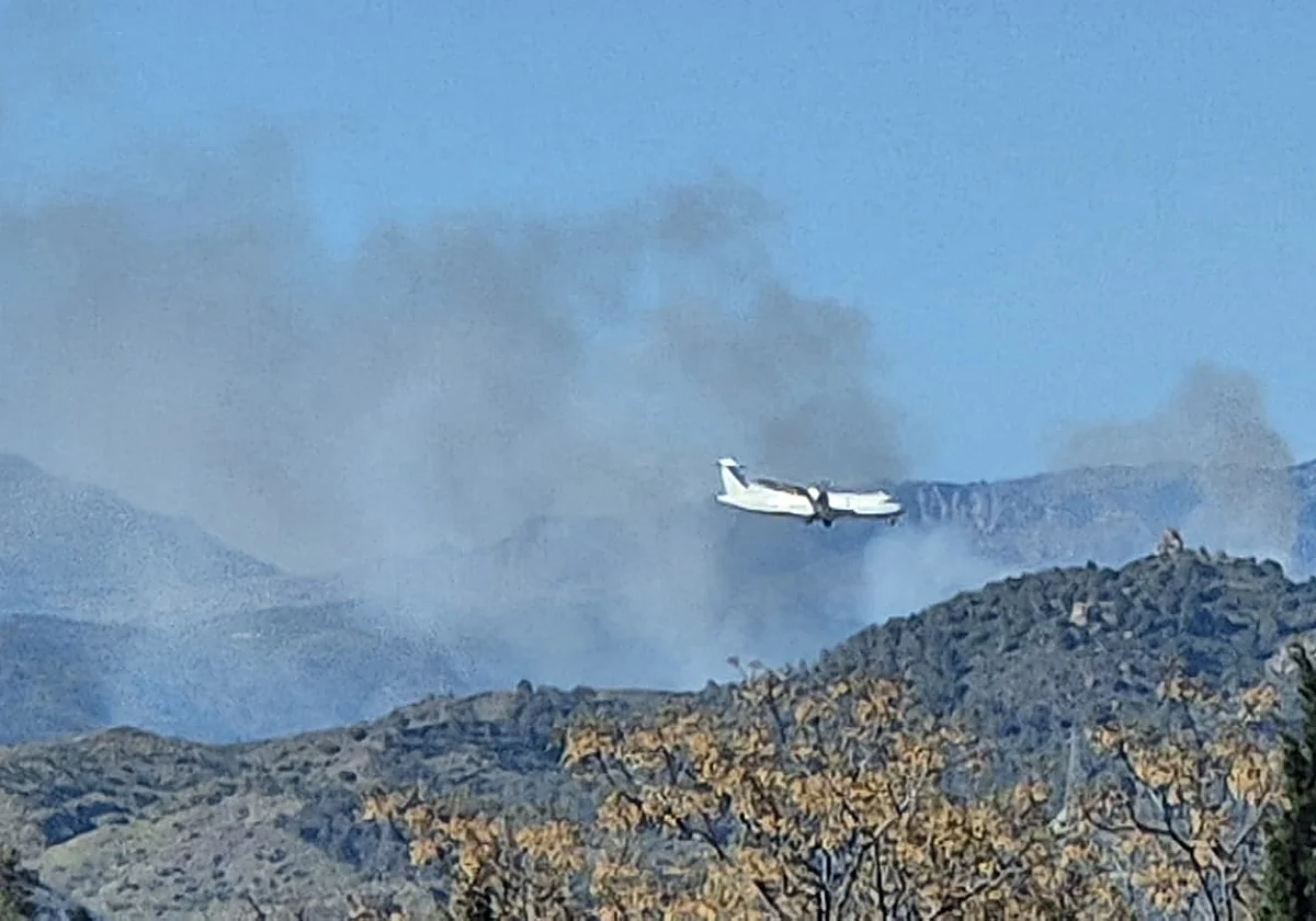 Despliegue de bomberos tras un incendio en el entorno de Los Asperones