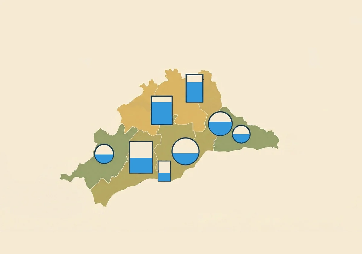 Estado de los embalses de Málaga el domingo, 05 de abril de 2026