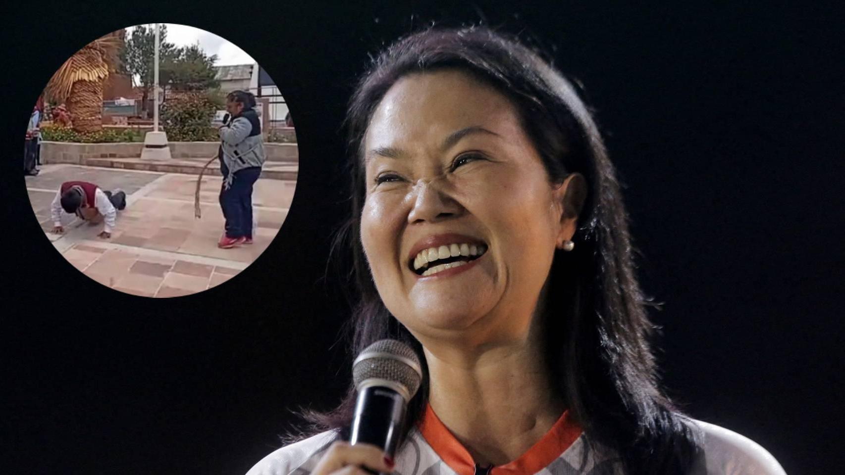 Un funcionario rural de Perú es azotado en público como castigo por participar en un acto de campaña de Keiko Fujimori