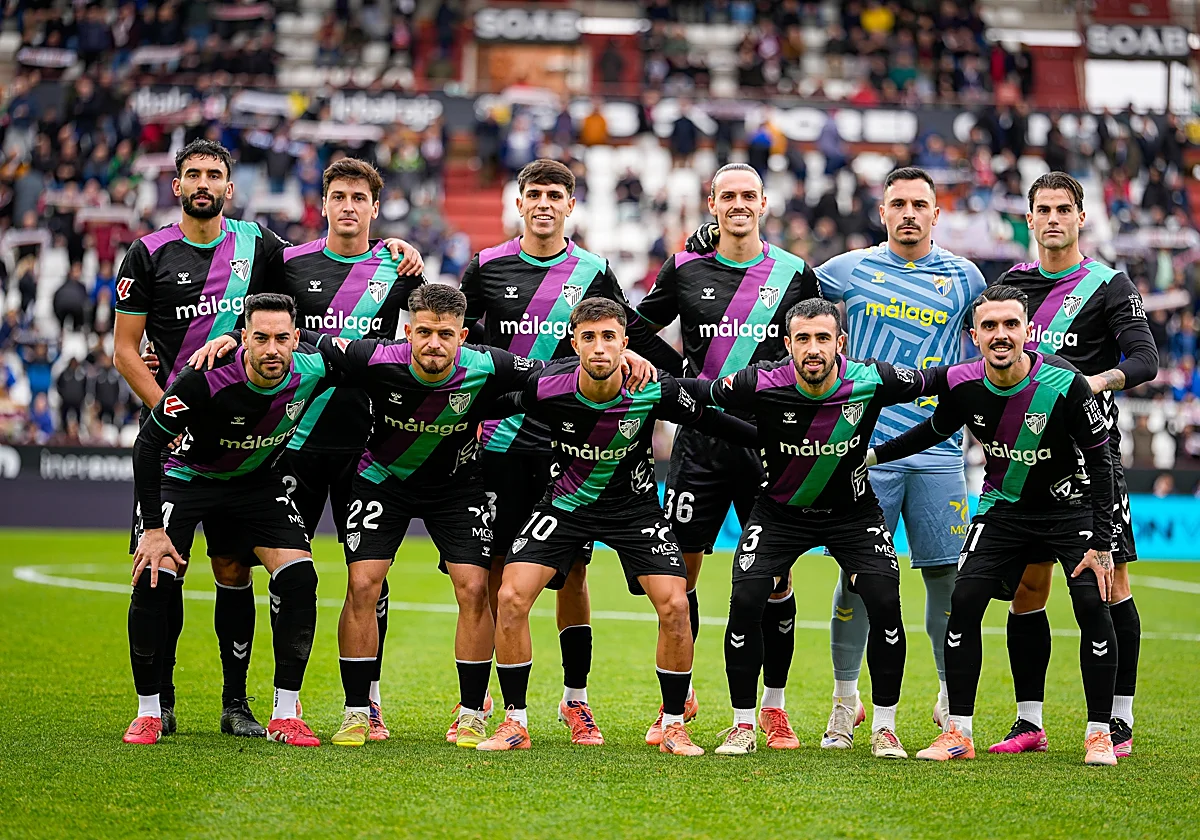 El Málaga acabó el partido en Albacete con ocho canteranos