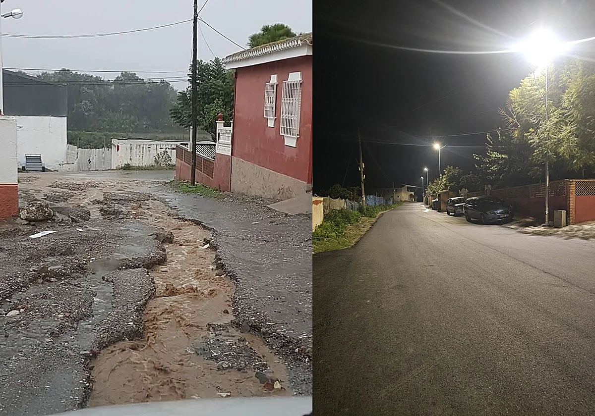 Los vecinos de Los Toscanos estrenan pavimento y servicios tras medio siglo de quejas en Vélez-Málaga
