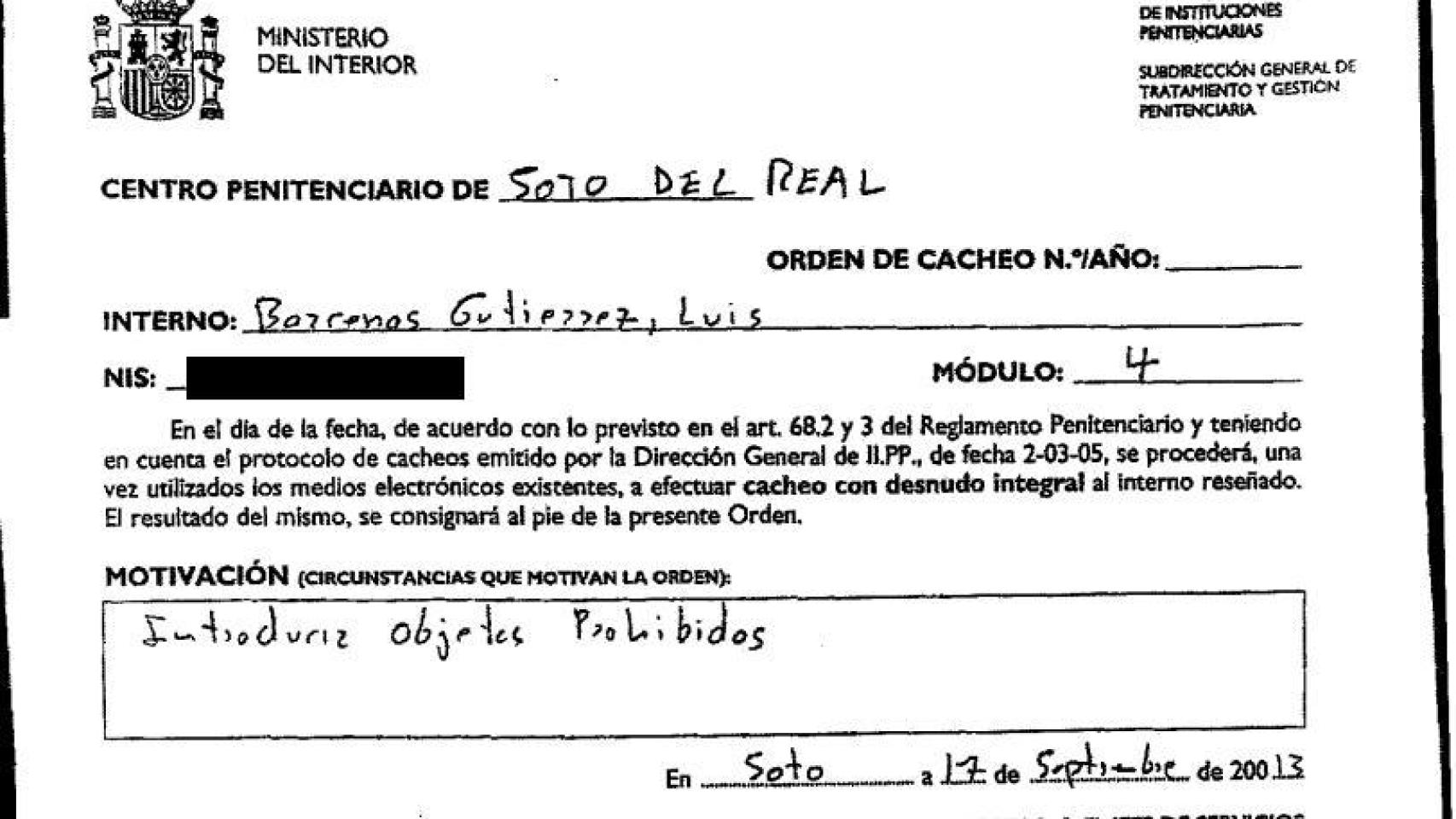 "Cacheo con desnudo integral": el "trato vejatorio" a Bárcenas en prisión que el extesorero del PP cree que fue una represalia