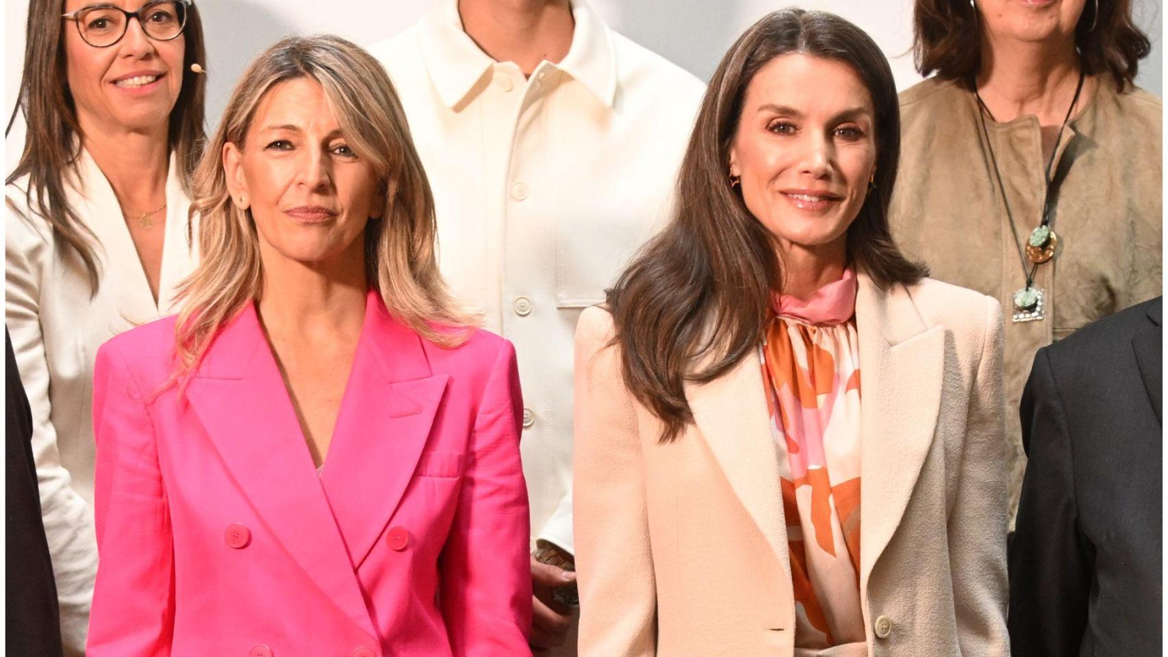 La cita de la reina Letizia y Yolanda Díaz para celebrar el talento joven: su curiosa coincidencia de estilo