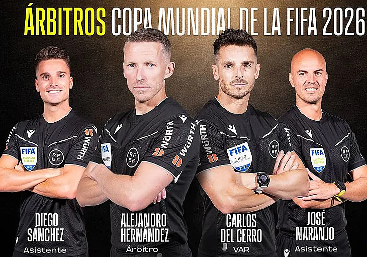 Hernández Hernández y Del Cerro Grande, árbitros españoles para el Mundial