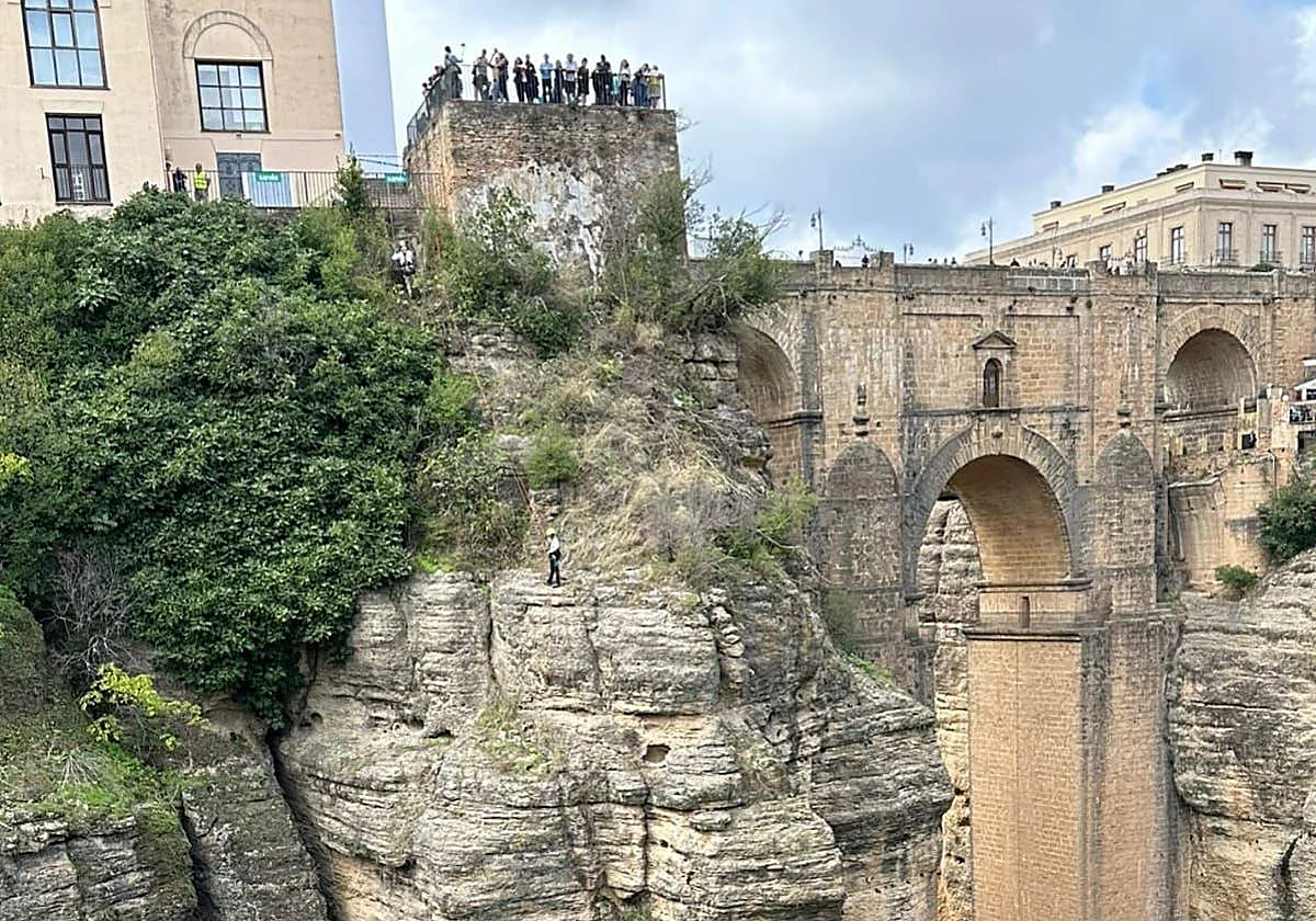 How old is Ronda's iconic 'New Bridge' which spans the town's famous gorge?