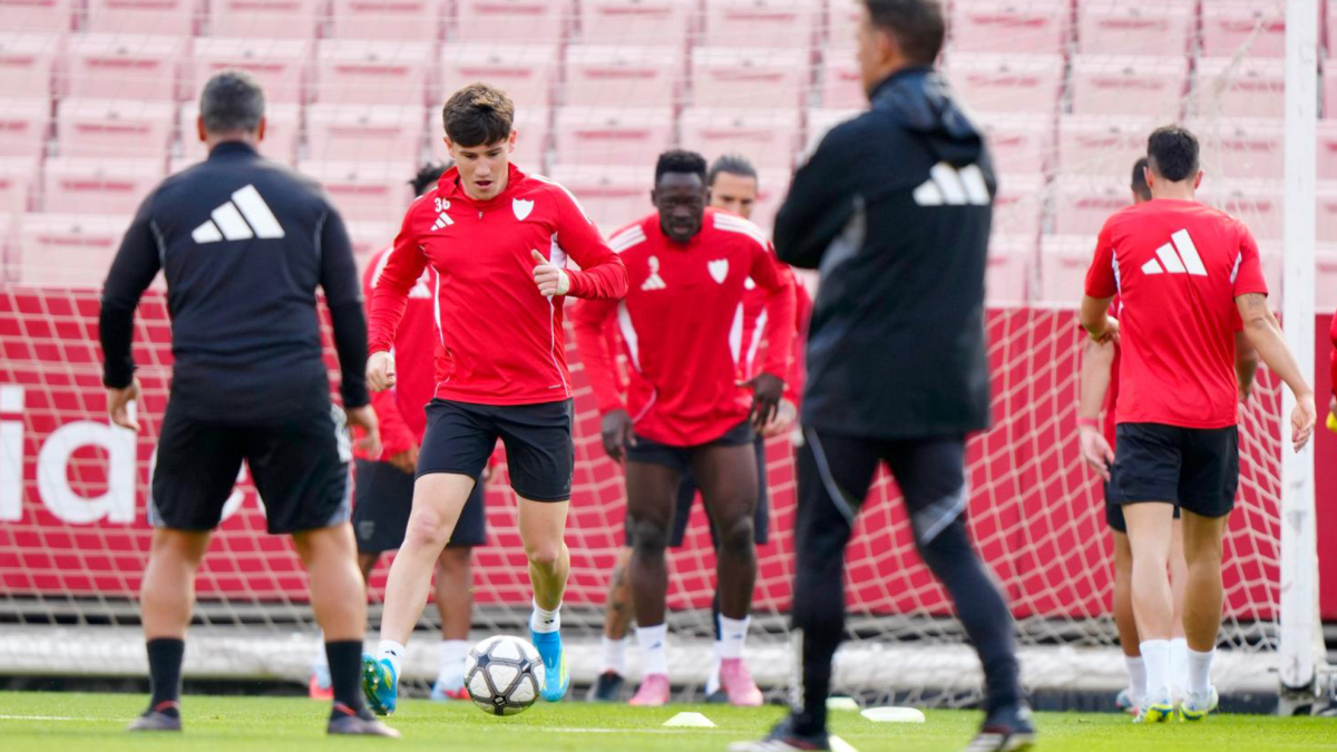 Cordón, presente en la última sesión antes de recibir al Atlético de Madrid