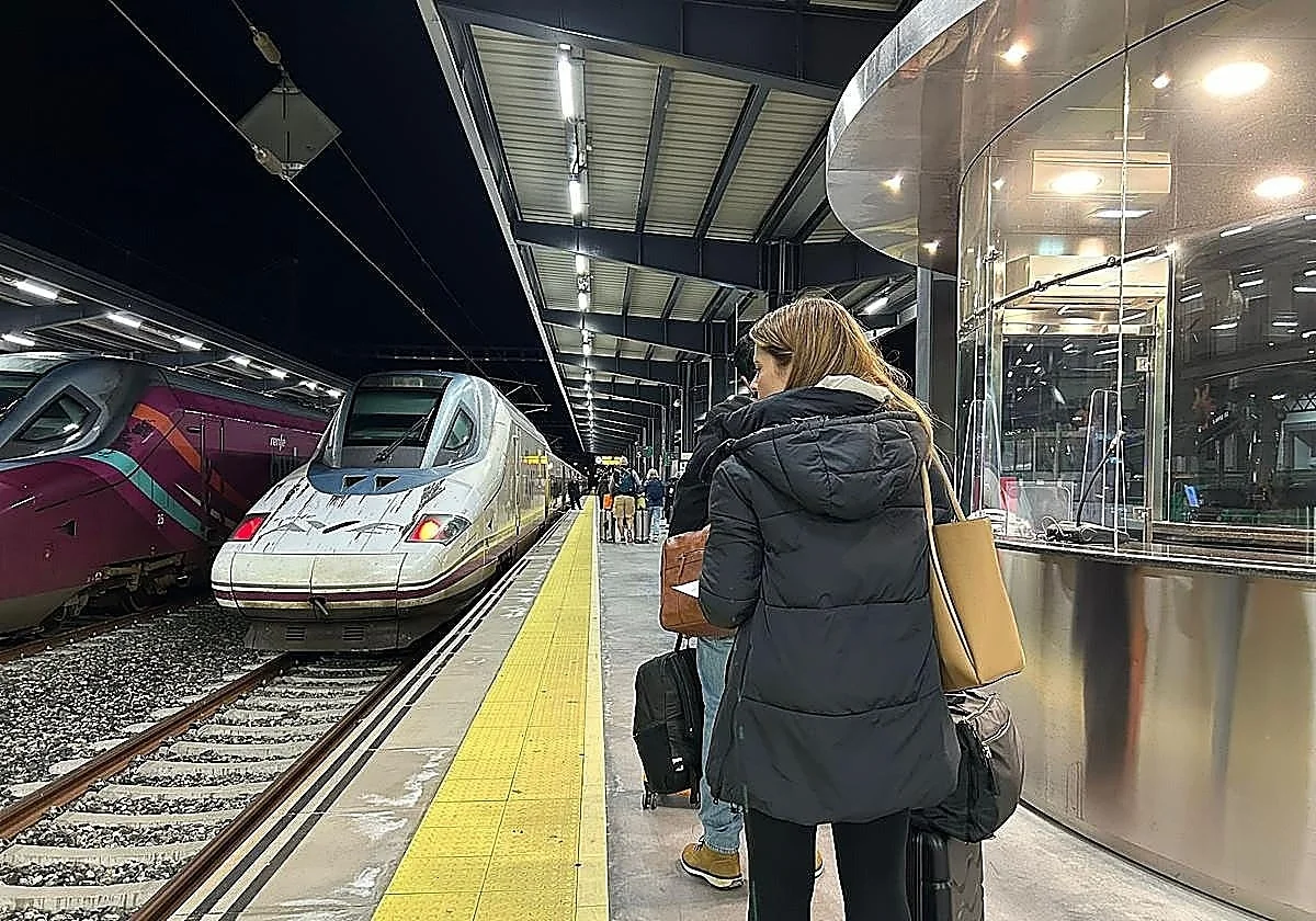 Un AVE de Málaga a Madrid, parado a medianoche en la vía por una avería en otro tren