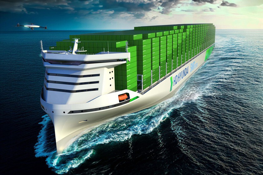 Buscando reducir combustibles fósiles en el transporte, Hyundai tiene la solución: un portacontenedores nuclear