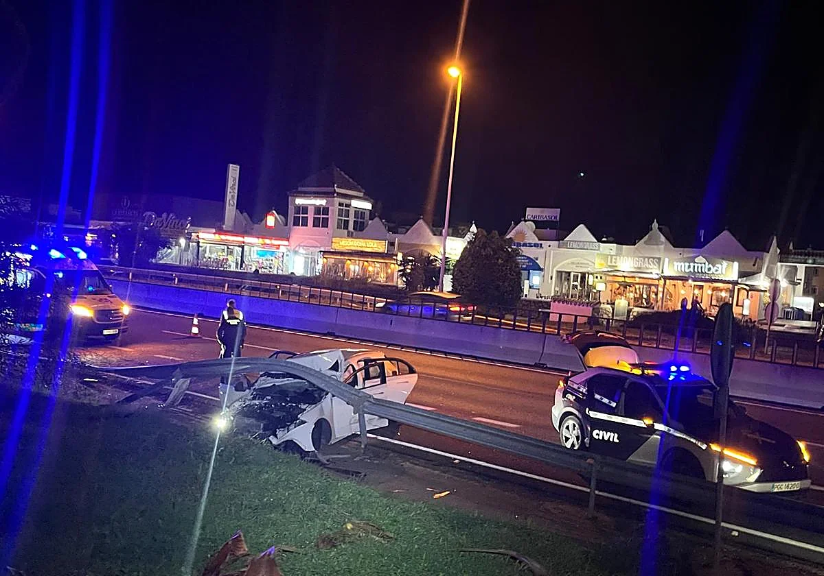 Multi-vehicle collision in Mijas following motorway car chase at 200 kilometres per hour