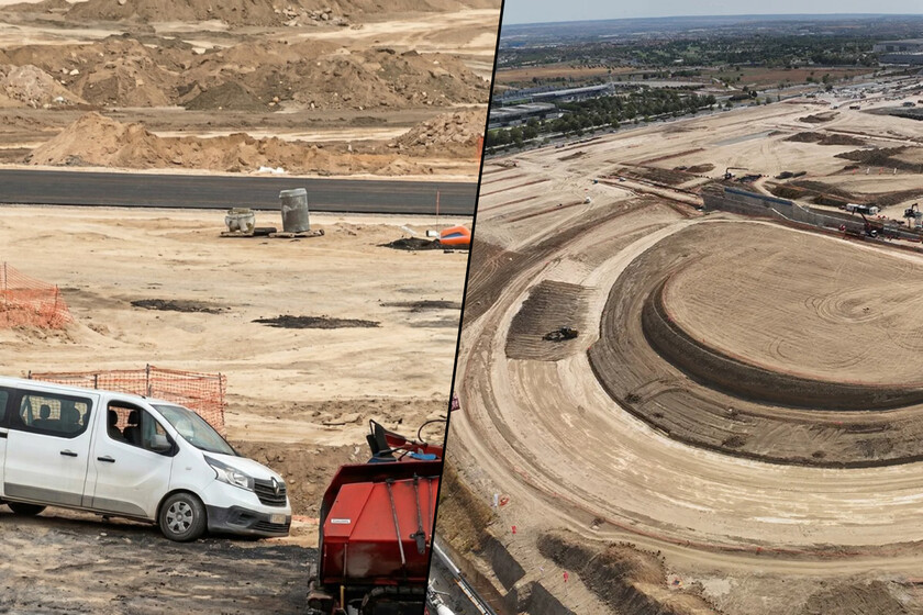 El primer "piloto" del MadRing no han sido Alonso ni Sainz: han sido cuatro obreros en una furgoneta y han terminado estrellados