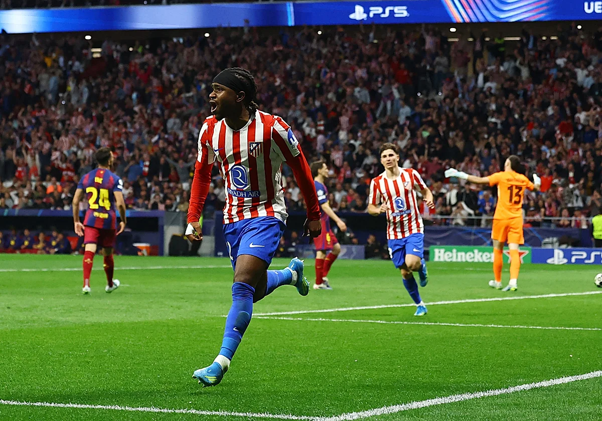 El Atlético sabe sufrir para preservar el sueño de la Champions