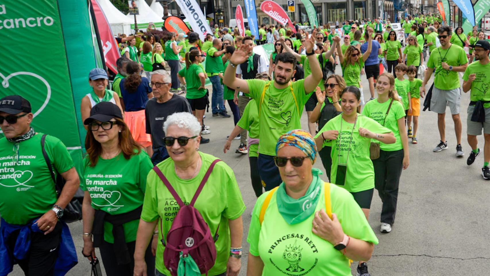 A Coruña volverá a andar cinco kilómetros solidarios contra el cáncer el 24 de mayo