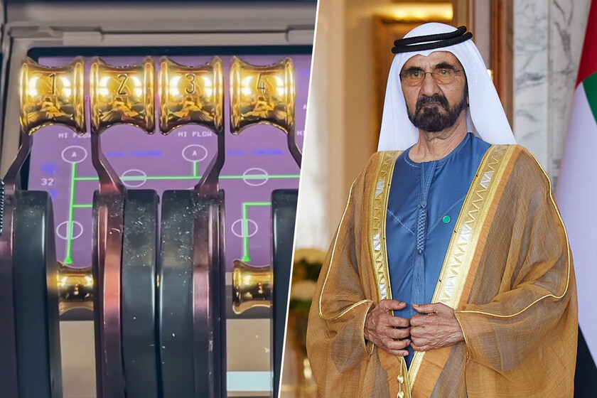 El Boeing 747 que el emir de Dubái usa como avión privado es tan lujoso que hasta los mandos del piloto son de oro