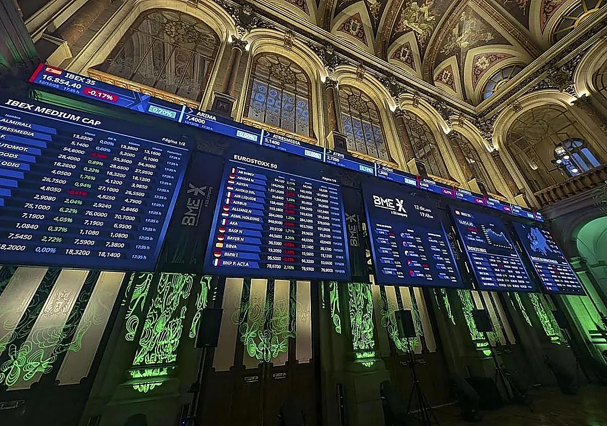 Spanish stock market index closes above 17,000 points for time ever