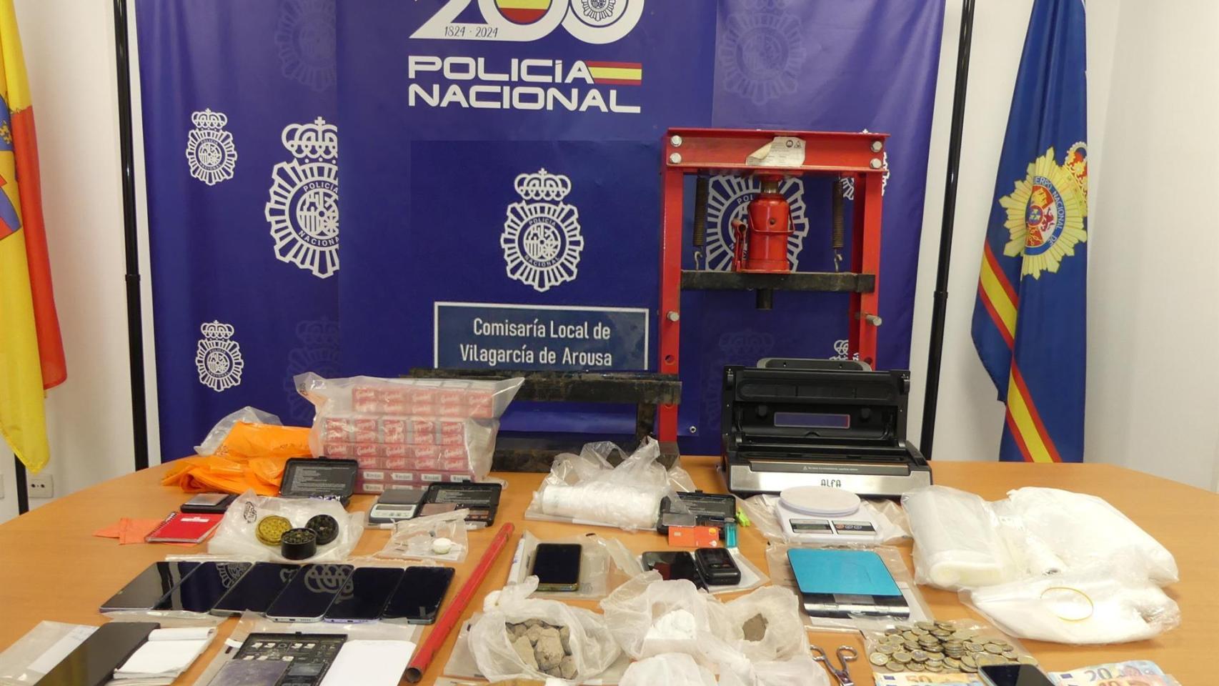 Nuevo golpe al narcotráfico en Vilargarcía (Pontevedra): cinco personas detenidas con heroína y cocaína