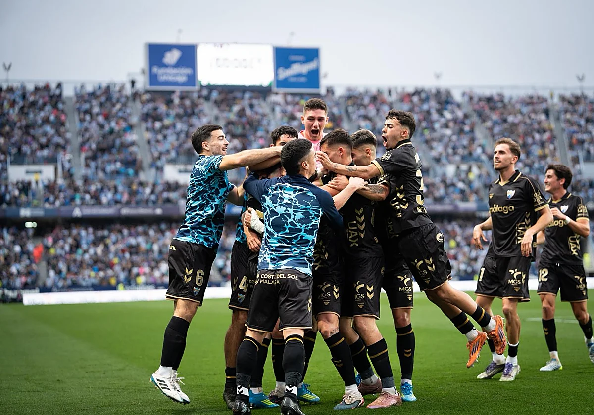 El Málaga, el equipo más mejorado de Segunda División