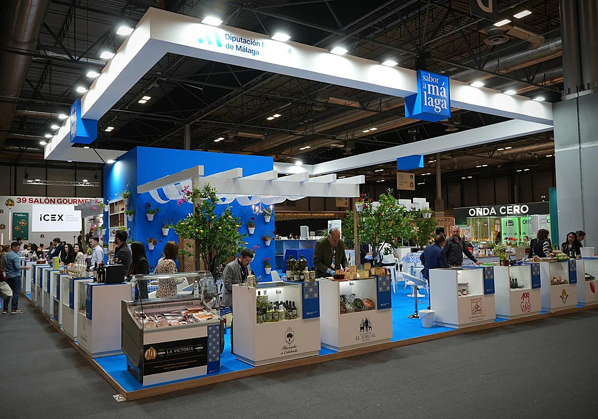 El expositor de Sabor a Málaga, elegido 'Mi stand favorito' en el salón Gourmets en Madrid