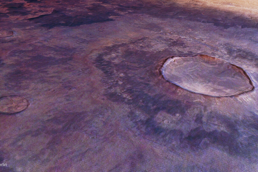 Hielo, impactos y volcanes: la brutal imagen de la ESA que resume la violencia geológica de Marte en una sola foto