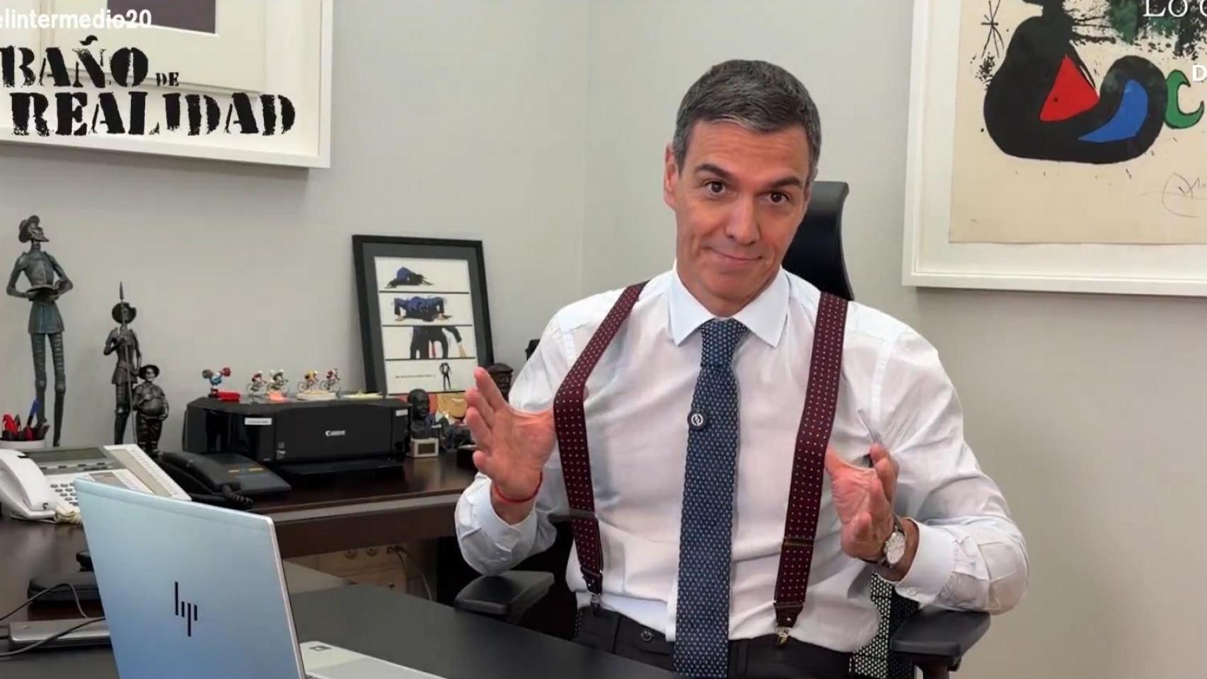 Sánchez, a Wyoming: "A este ritmo celebramos juntos los 25 años de 'El intermedio'. Tú en la tele y yo en la Moncloa"