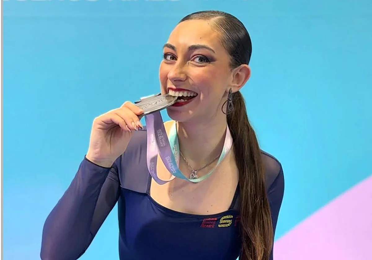 Natalia Baldizzone, subcampeona en la primera Copa del Mundo de patinaje