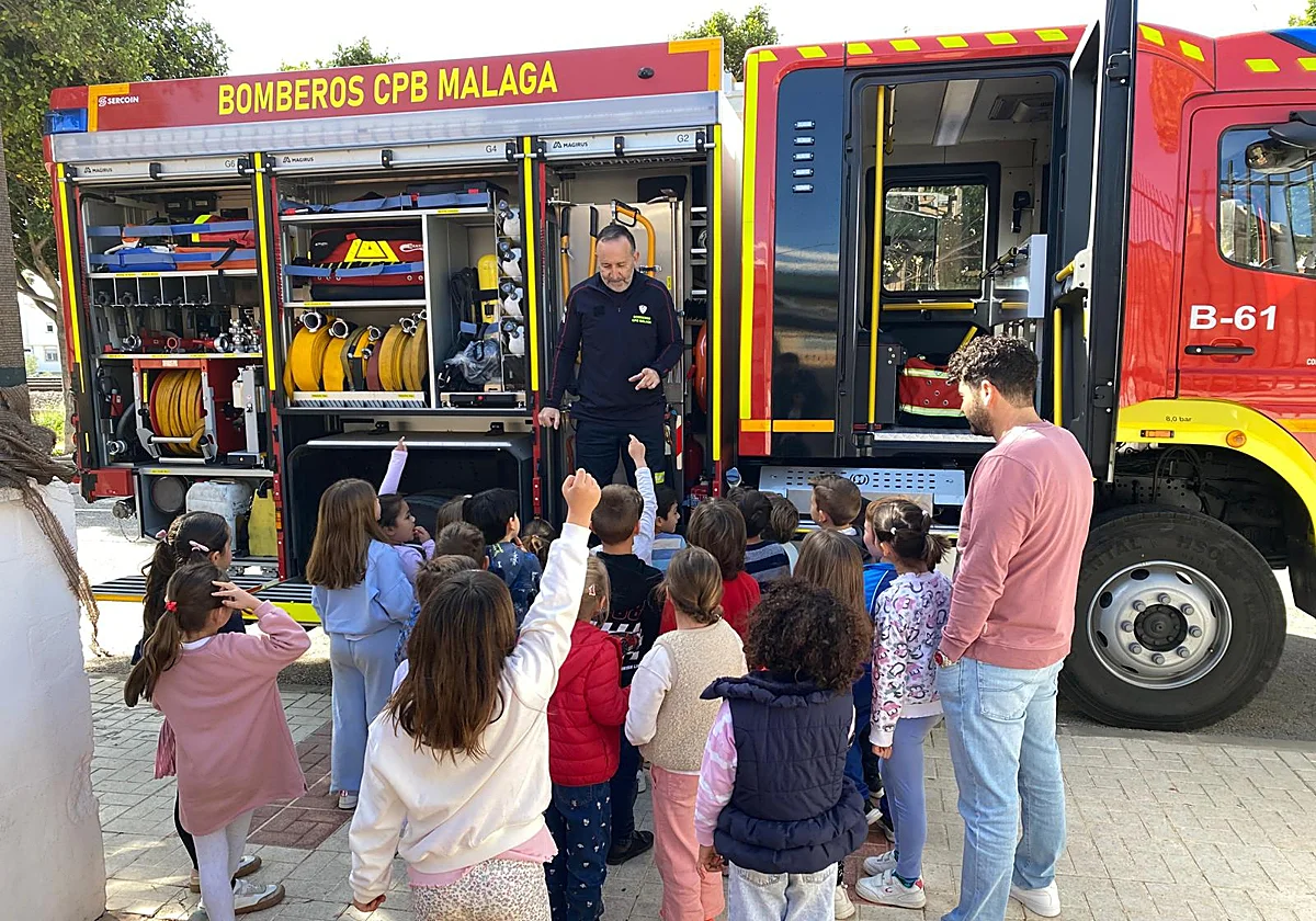 Talleres de prevención ante incendios en los colegios de Torremolinos