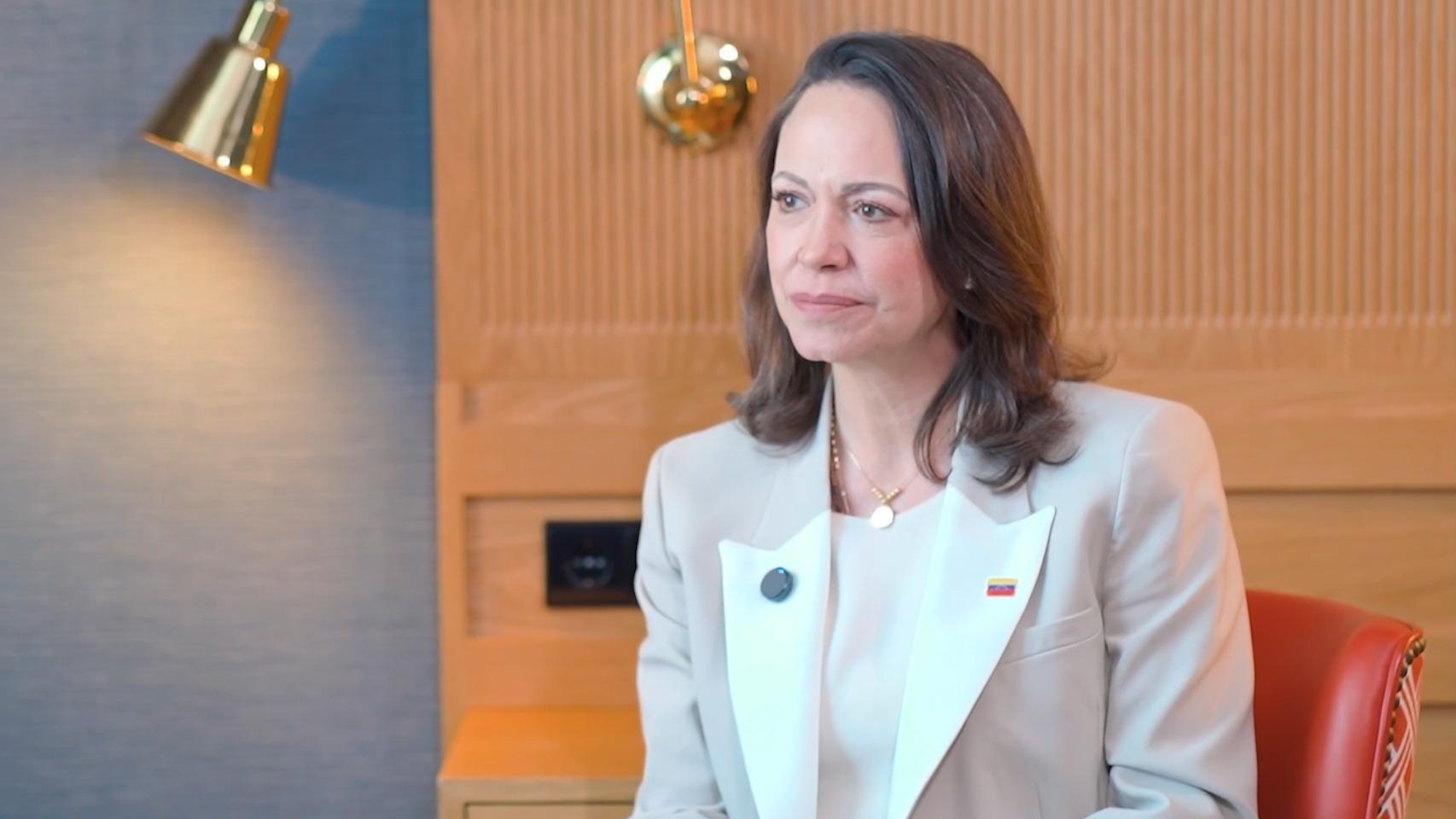 María Corina: "No he hablado nunca con Sánchez, conozco episodios opacos que juzgaré cuando la verdad se verifique"