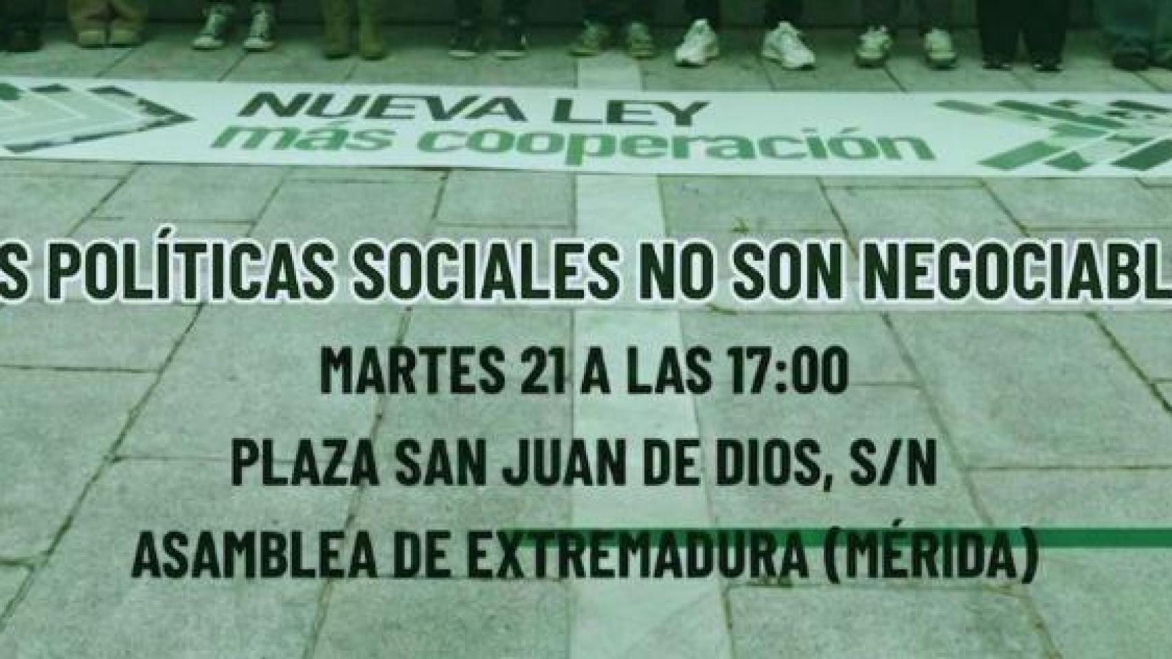 La izquierda extremeña le organiza a Guardiola un 'rodea la Asamblea' coincidiendo con la sesión de su investidura