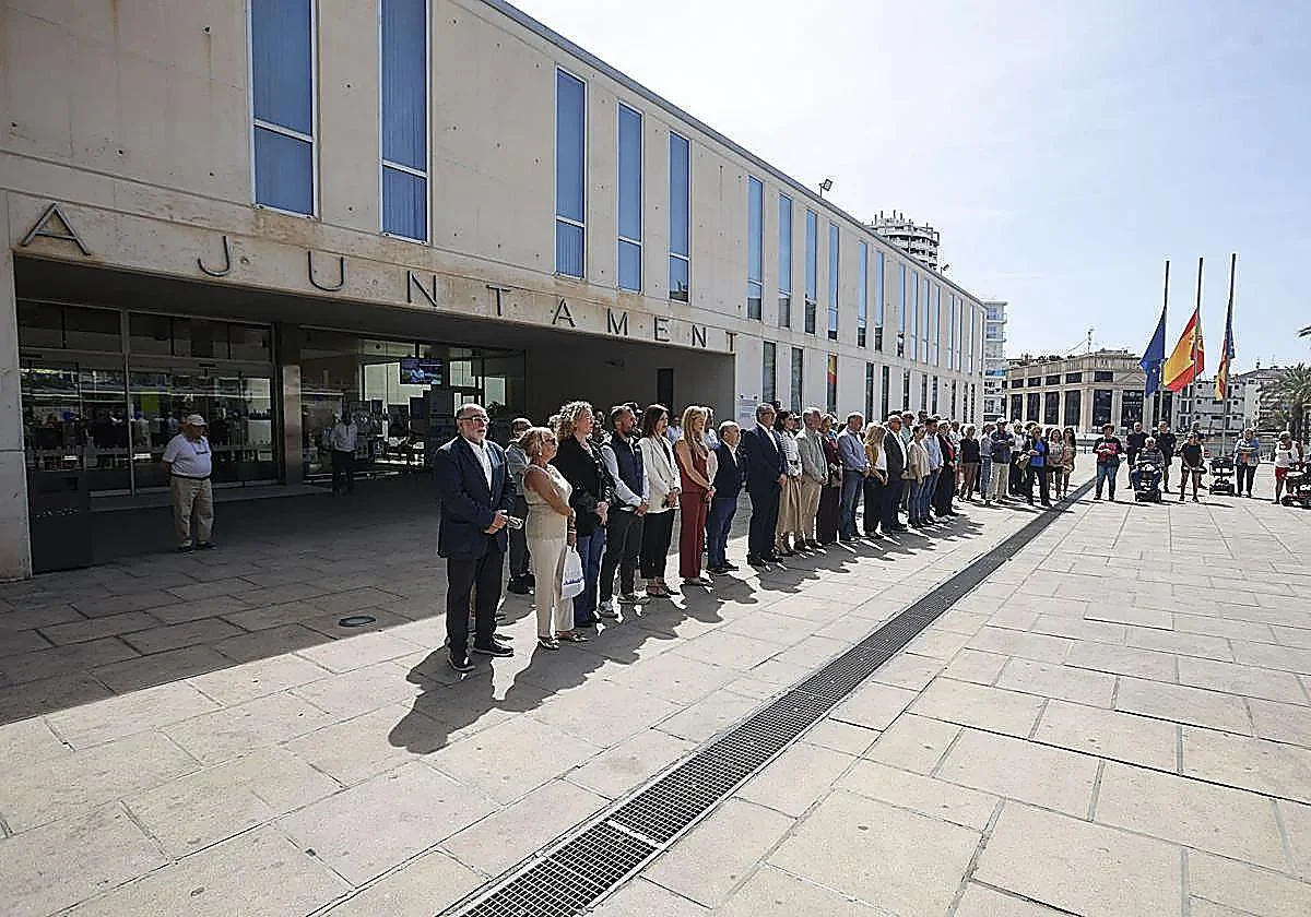 Un fallo en el motor, posible causa del derrumbe del andamio en Benidorm en el que murieron dos trabajadores