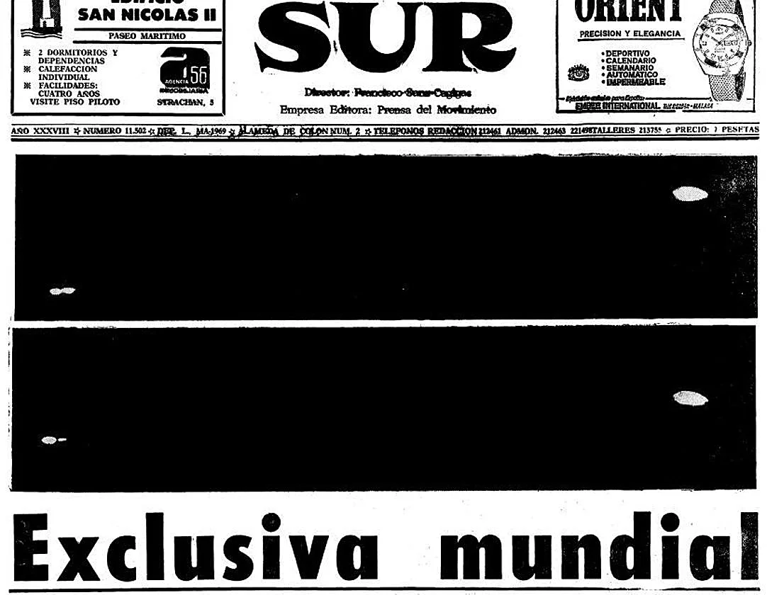 La exclusiva mundial de unos misteriosos ovnis sobre Málaga