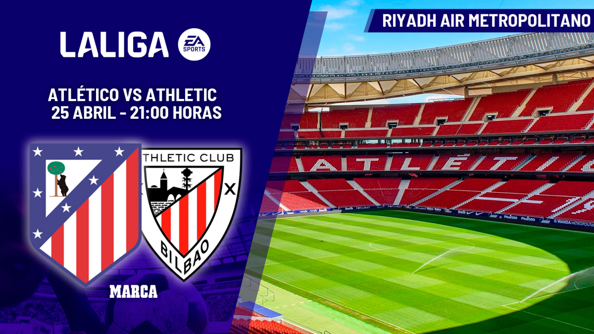 Atlético de Madrid - Athletic Club: horario, dónde ver en TV y canal del partido de LaLiga EA Sports