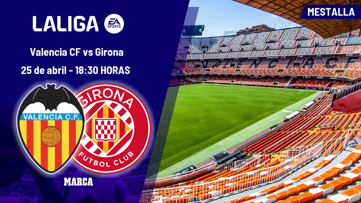 Valencia - Girona: horario, dónde ver en TV y canal del partido de LaLiga EA Sports