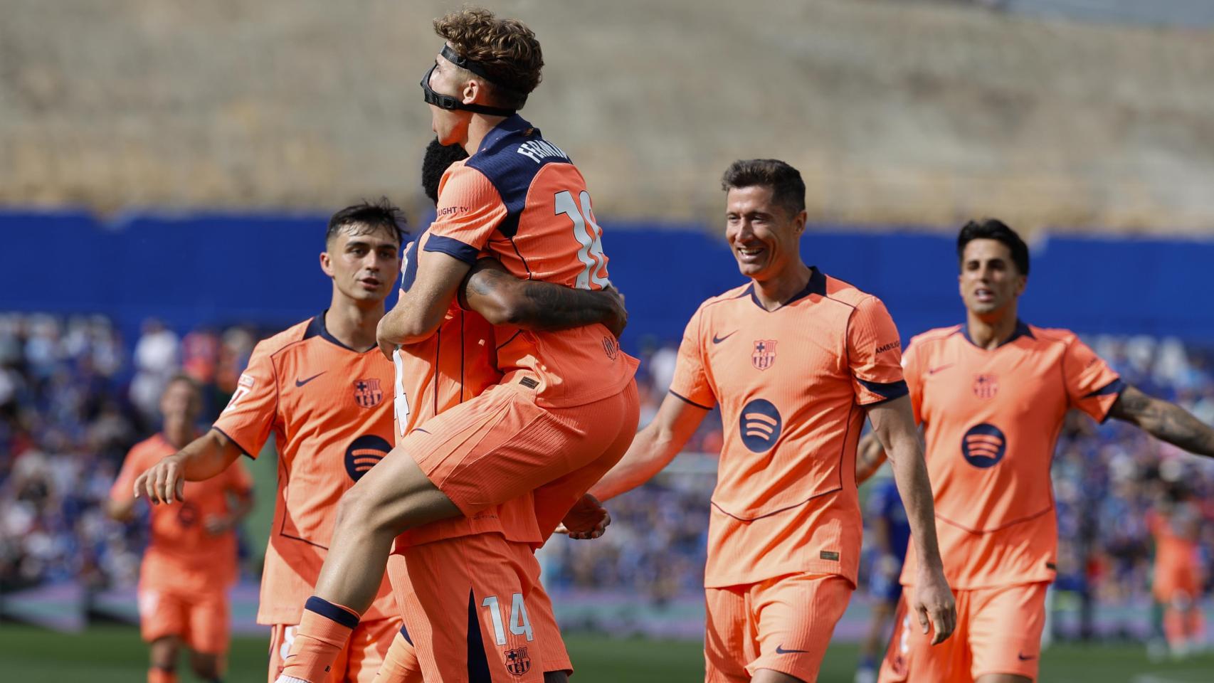 El Barça no baja la guardia en la trabajada victoria ante el Getafe y ya hace cuentas para celebrar el alirón por el título de La Liga