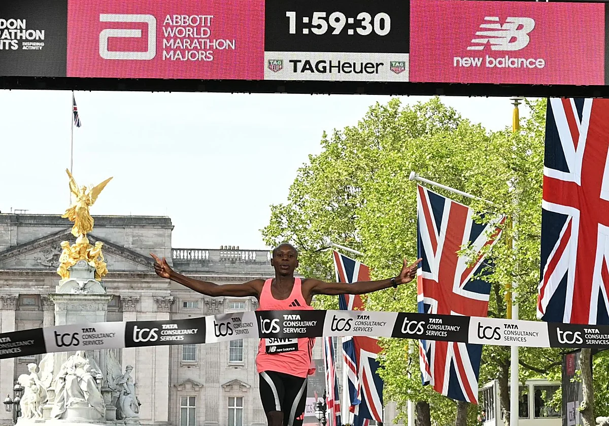 Sawe hace historia al derribar el muro de las dos horas en el maratón de Londres