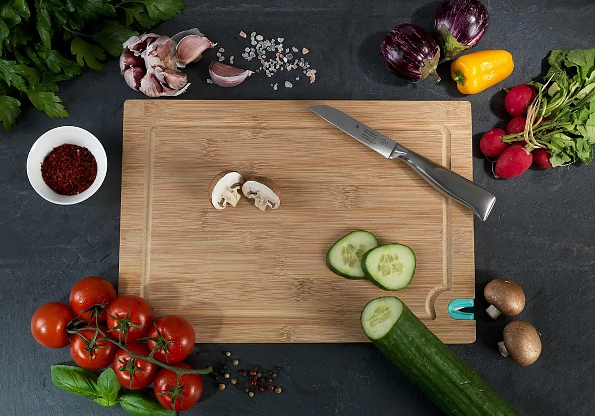 Revoluciona tu cocina con estas tablas para cortar con afilador de cuchillos integrado
