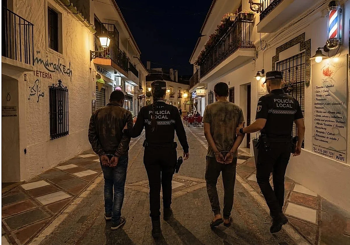 La Policía de Benalmádena utiliza la IA para generar una foto de dos detenidos por robo