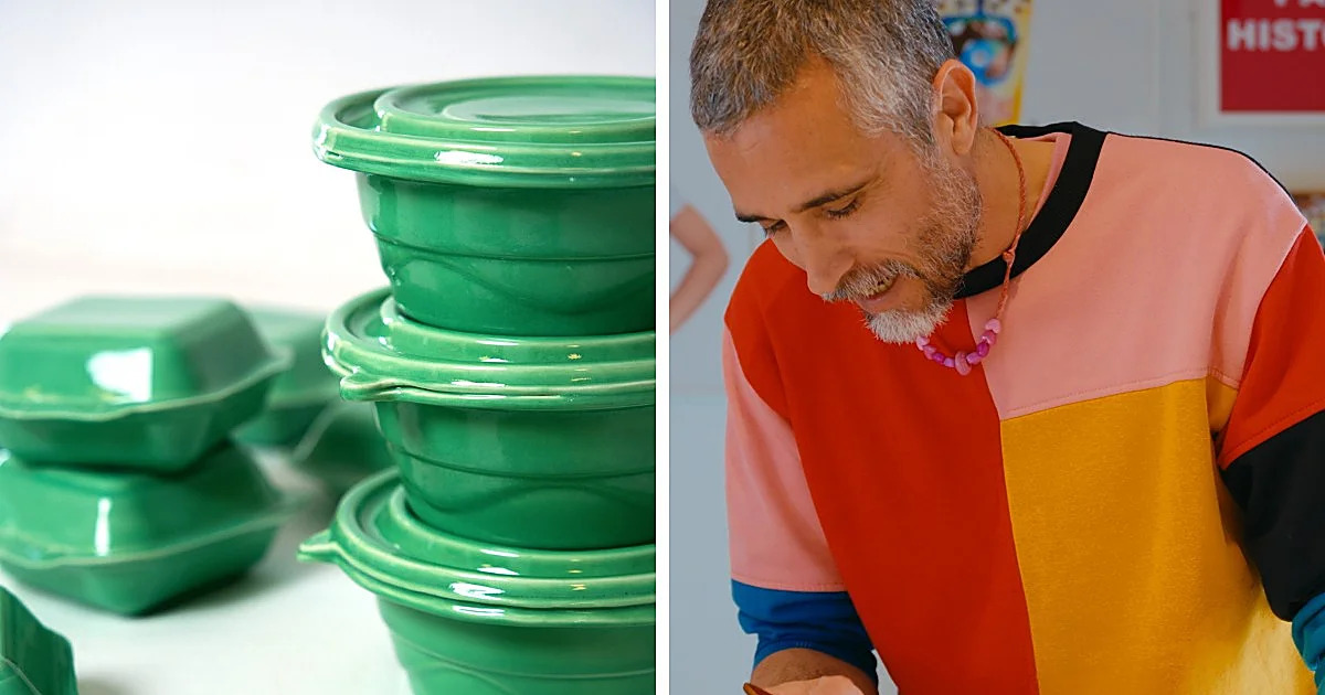 De desecho de plástico a tesoro de porcelana: lo nuevo de Cyro García