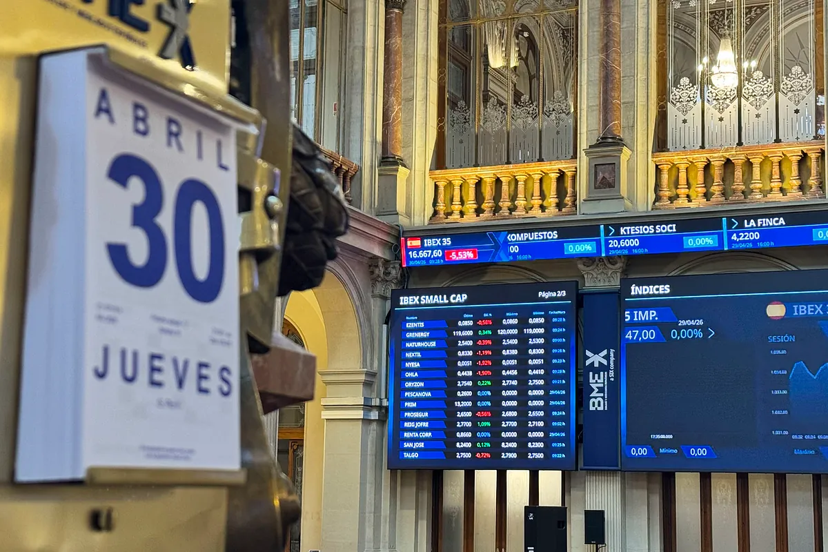 ACS, Acerinox y Unicaja brillan en abril con alzas que triplican la subida del Ibex del 4,29%