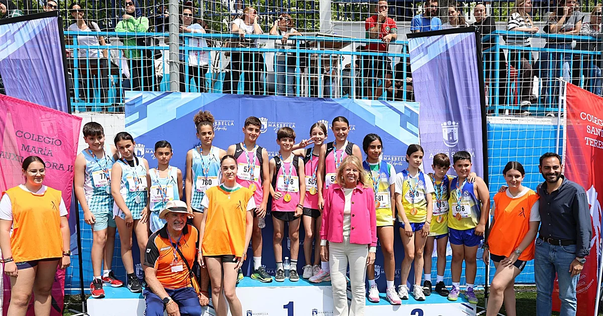 Más de 800 alumnos de Primaria se dan cita en el XXVIII Certamen Atlético Intercentros de Marbella