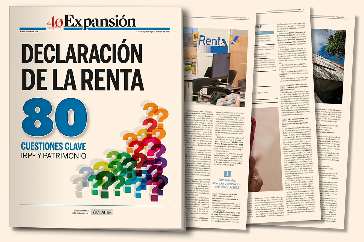 El próximo fin de semana, gratis con EXPANSIÓN: Guía de 80 claves para la declaración de la Renta