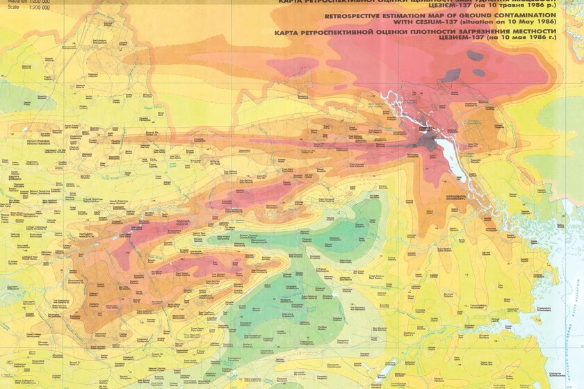 Los mapas del apocalipsis: la catástrofe nuclear de Chernóbil, ilustrada en fascinantes cartografías del desastre