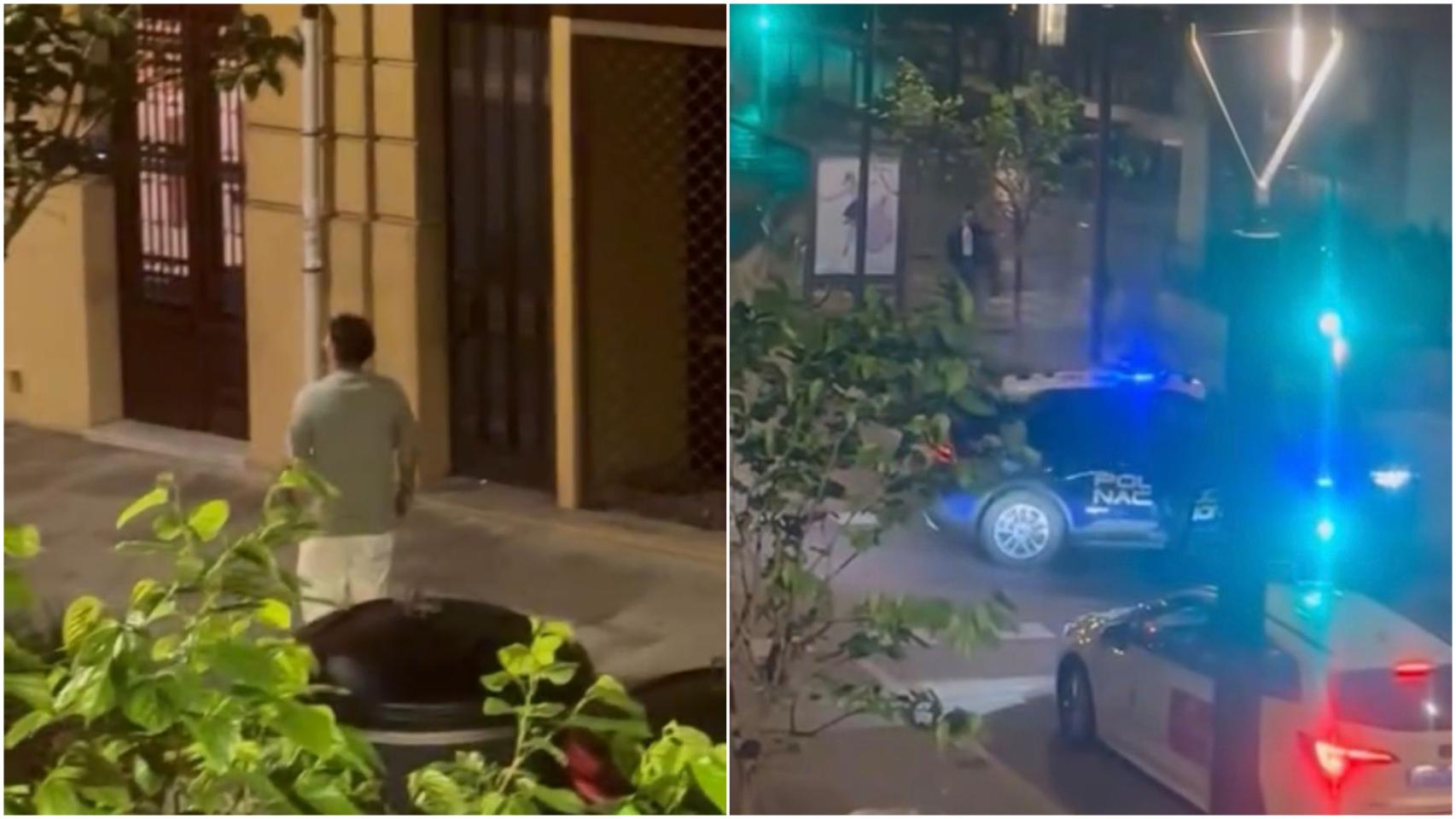 Intervención policial anoche en A Coruña tras una disputa con un hombre armado con un cuchillo