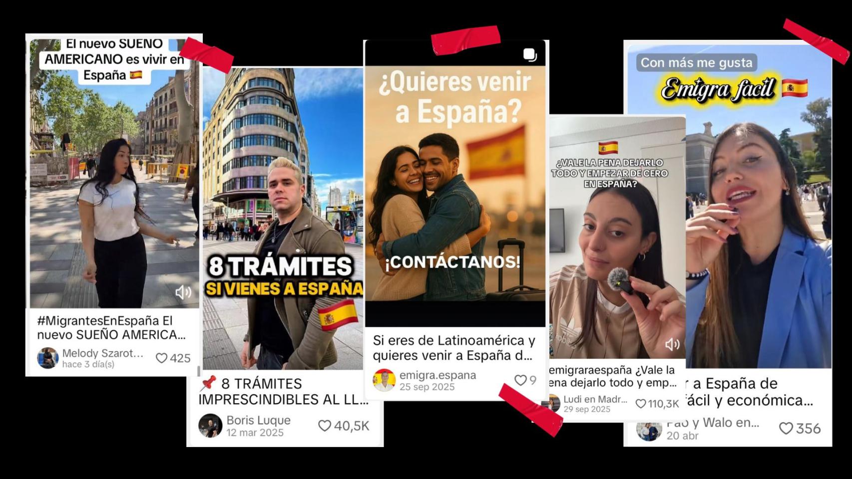 Los 'migra-influencers' que dicen que España es "el país más fácil para emigrar": provocan un efecto llamada y cobran 2.500 €