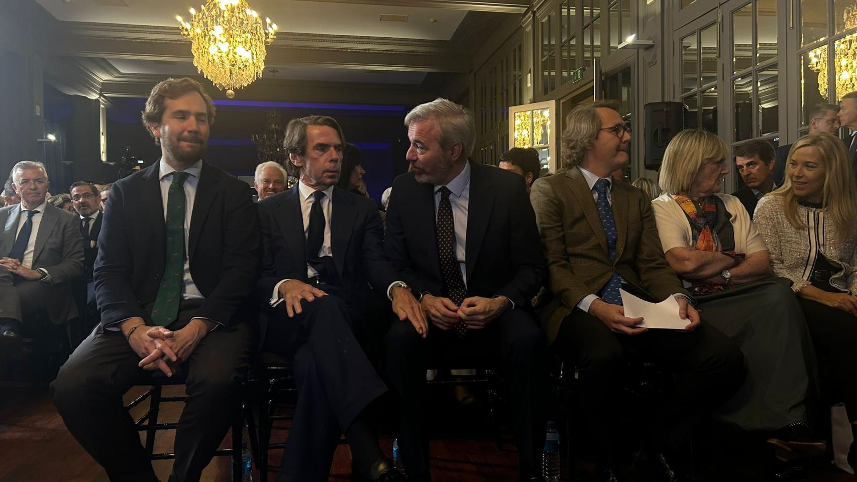Aznar, en el homenaje a Manuel Giménez: "Sin ETA, Bildu no tendría los escaños para hacer presidente a Sánchez"