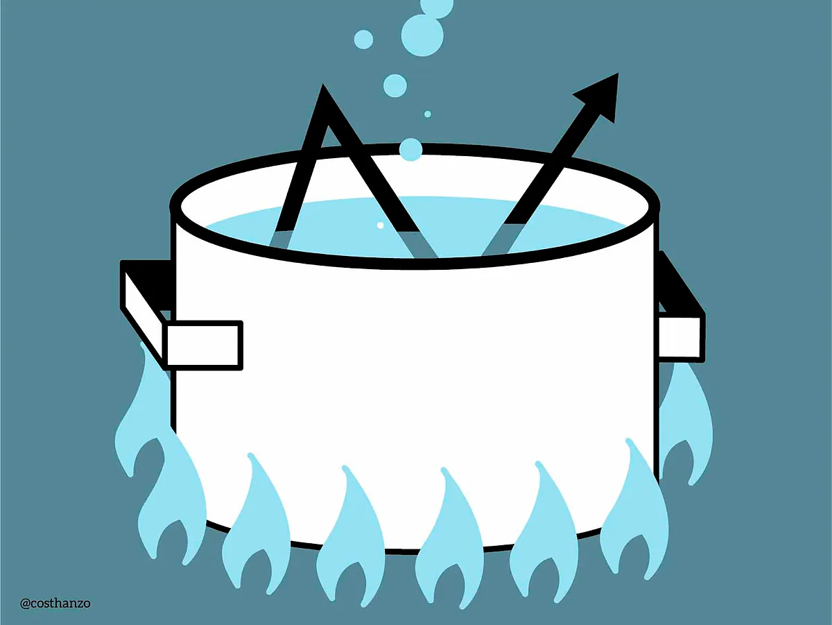 Crisis energética: La rana en agua hirviendo