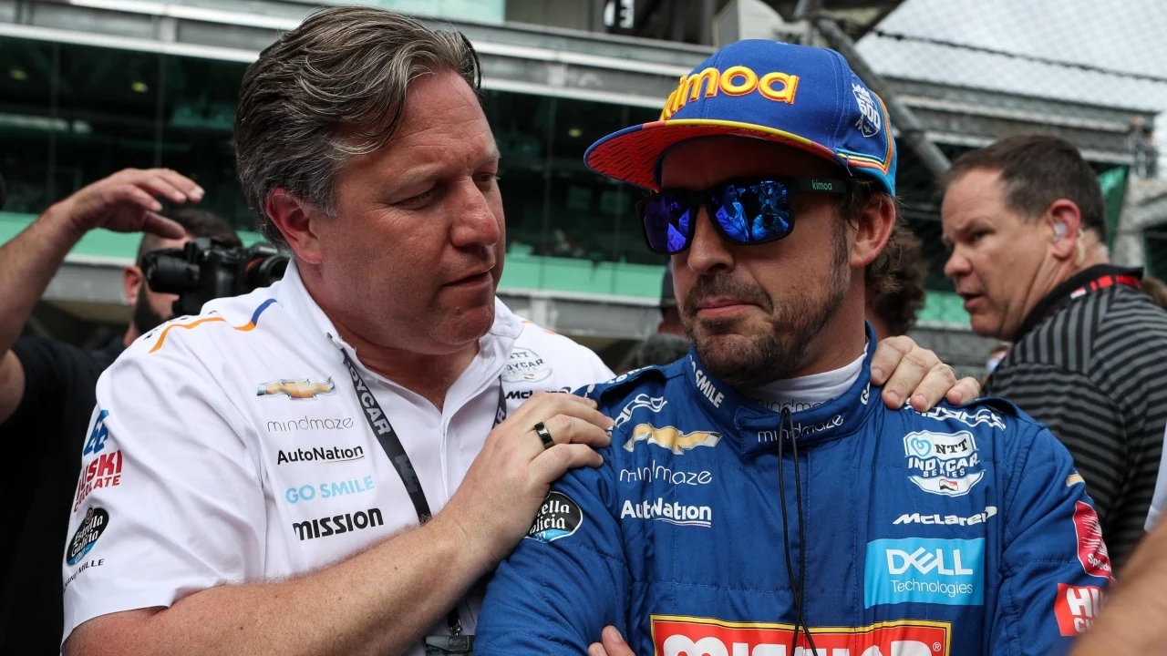 Zak Brown, CEO de McLaren, admite que la “peor experiencia” de su vida la sufrió con Alonso en la Indy 500