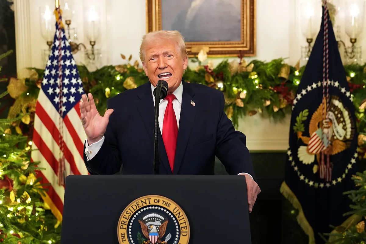 Trump exagera sus logros y culpa a Biden de la situación económica en su discurso a la nación