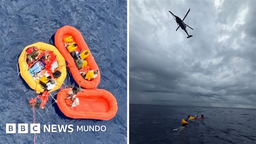 "Un verdadero milagro": rescatan a 11 personas con vida después de que su avión se estrellara en el Atlántico