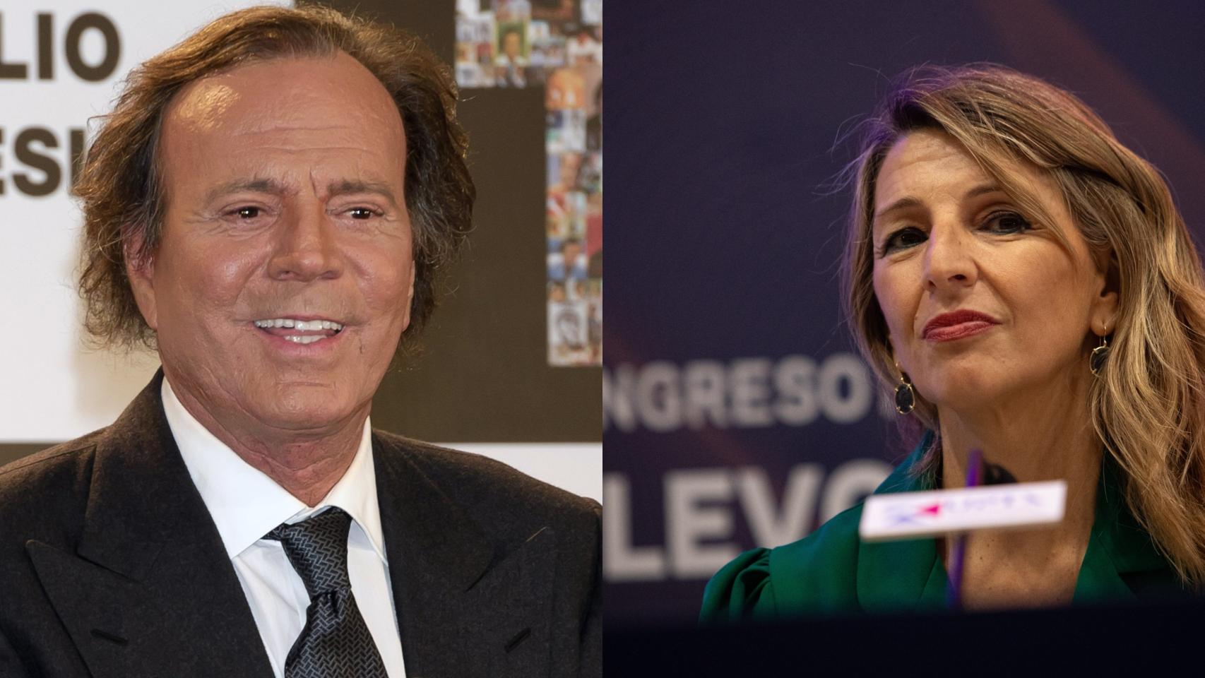 Julio Iglesias se querellará contra Yolanda Díaz en el Tribunal Supremo por injurias y calumnias