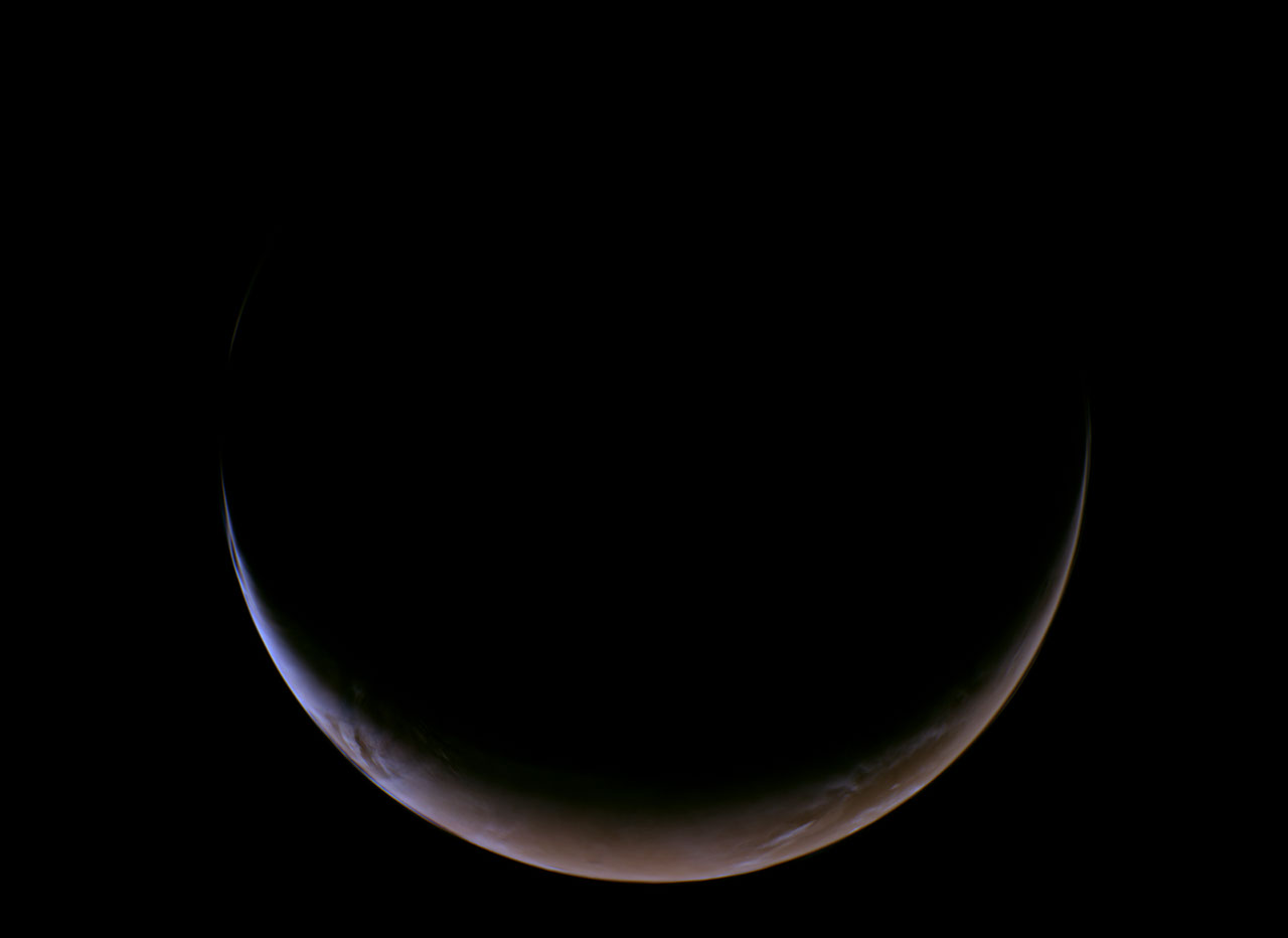 NASA’s Psyche Mission Images the Crescent of Mars