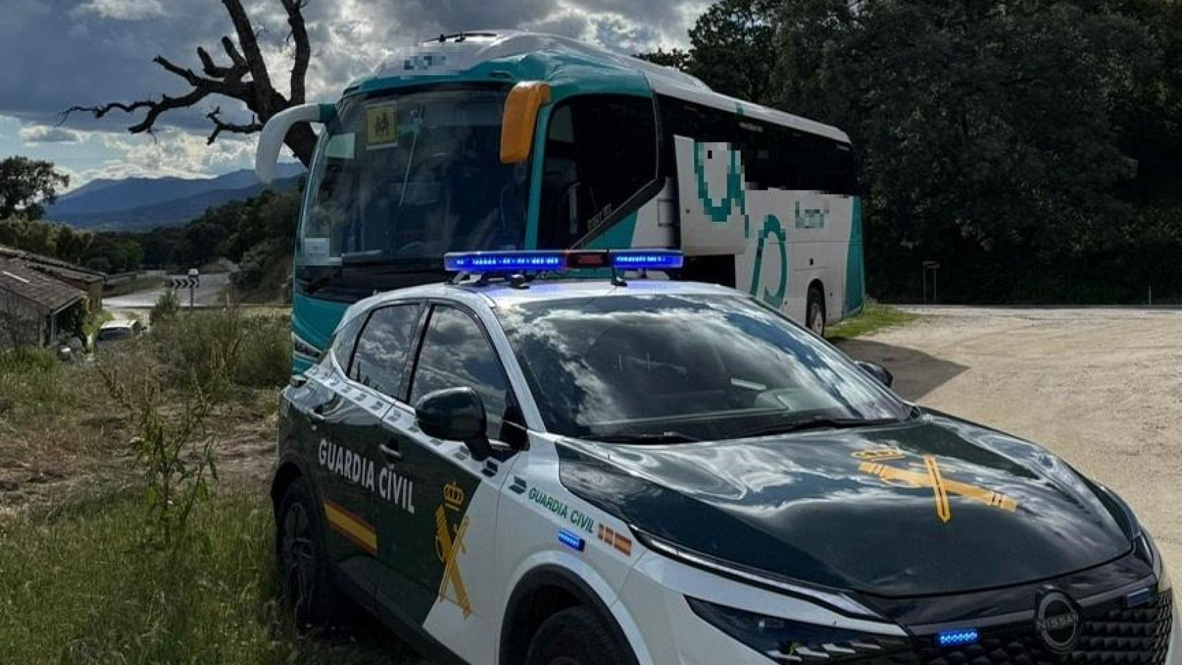 Interceptan en Ávila, drogado y en estado ebrio, al conductor de un autobús escolar con menores a bordo